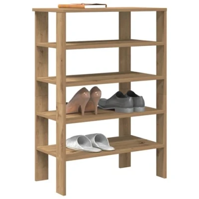 Image de vidaXL Étagère à chaussures chêne artisanal bois d&#039;ingénierie859859