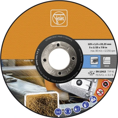 Afbeelding van Fein 63709013010 Doorslijpschijf recht 125 mm 25 stuk(s)