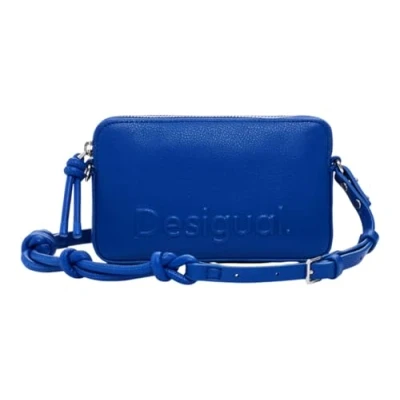 Afbeelding van Desigual Small LOGO Schoudertas, Dames, Maat: One Size, Blue