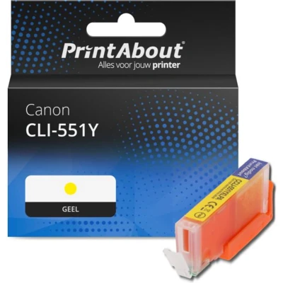 Afbeelding van Huismerk Canon CLI 551Y Inktcartridge Geel