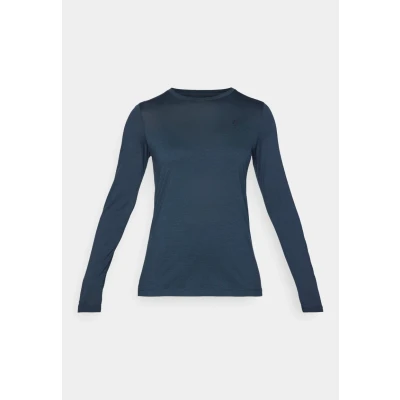 Afbeelding van Abisko Wool LS Shirt Dames Dark Navy 200 M Blauw Outdoor