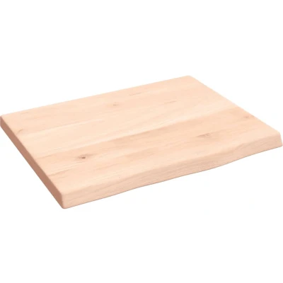 Afbeelding van vidaXL Wastafelblad 40x30x2 cm onbehandeld massief hout