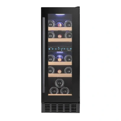 Afbeelding van Temptech PRESX30DB onderbouw wijnkoelkast 19 flessen 2 zones