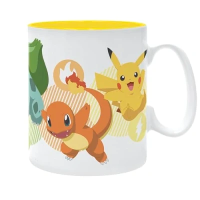 Afbeelding van Pokémon Mok Pikache, Squirtle, Bulbasaur en Charmander 320ml