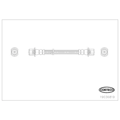 Afbeelding van CORTECO 19036819 Remslang 153