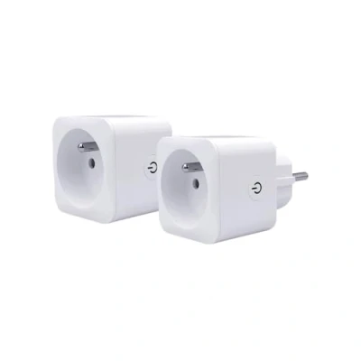 Image de Lot de 2 Prises électrique intérieure Konyks Priska FR Wi Fi + BT 16 A Blanc
