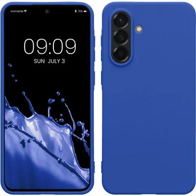 Afbeelding van kwmobile telefoonhoesje geschikt voor Samsung Galaxy A36 5G Hoesje smartphone Back cover in Baltisch blauw