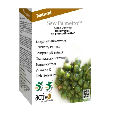 Afbeelding van Activo Saw Palmetto Plus Capsules 60VCP