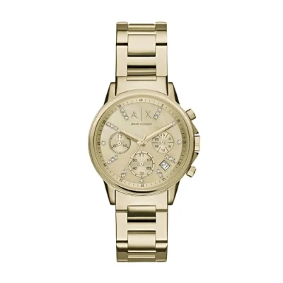 Afbeelding van Armani Exchange dames Horloge AX4327 in de kleur Goud