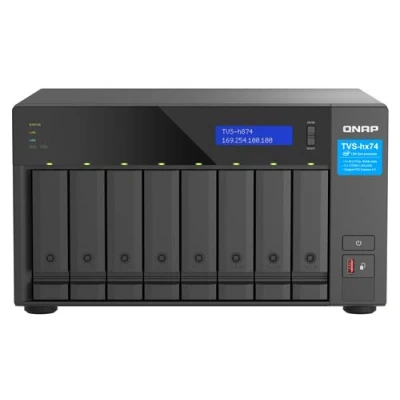 Afbeelding van QNAP TVS H874T I9 64G data opslag server NAS Tower Ethernet LAN Zwart