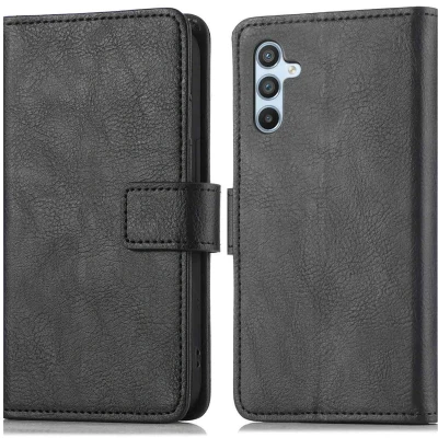 Afbeelding van iMoshion Hoesje Geschikt voor Samsung Galaxy A54 (5G) Met Pasjeshouder Luxe Bookcase Zwart