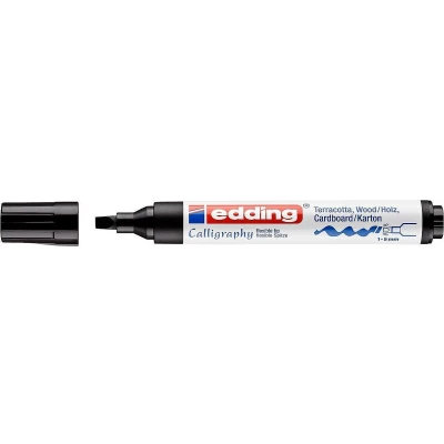 Afbeelding van edding 1455 kalligrafie marker flexibel zwart 1ST 1 5 mm / 4 1455001