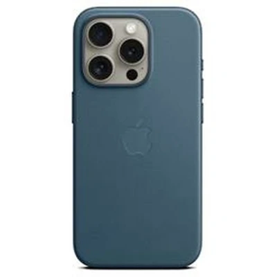 Afbeelding van Apple iPhone 15 Pro FineWoven Back Cover MagSafe Oceaanblauw