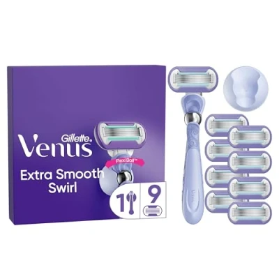 Afbeelding van Gillette Venus Deluxe Smooth Swirl 1 Scheermes 9 Scheermesjes