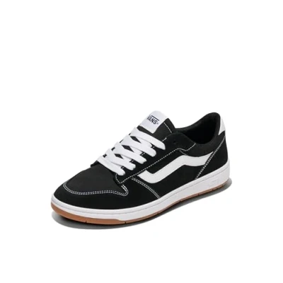 Afbeelding van Vans Ryland Ls Sneakers voor heren, Zwart en wit suède canvas, 49 EU