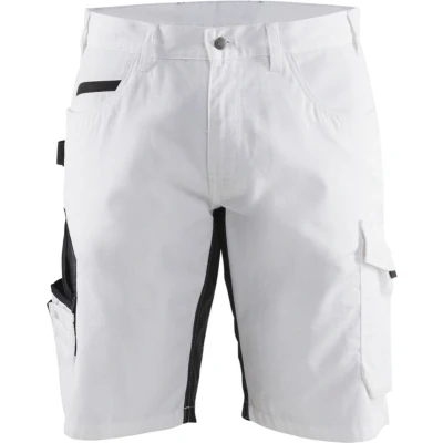 Afbeelding van Blaklader Schildersshorts met stretch 1094 1330 Wit/Donkergrijs