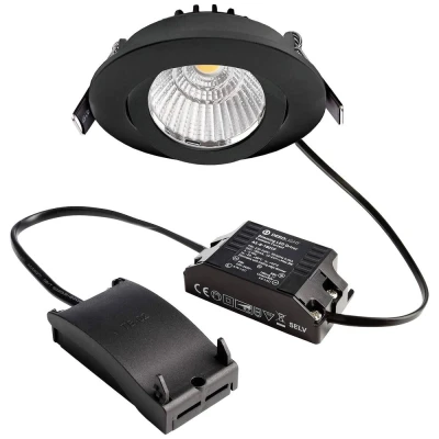 Afbeelding van LED plafond inbouwspot Dione 3.000 K zwart