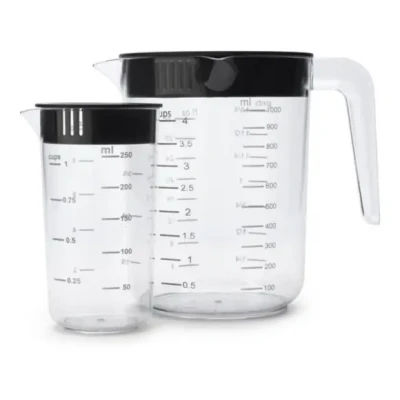 Afbeelding van Brabantia Tasty+ Maatbeker set 2 delig Dark Grey