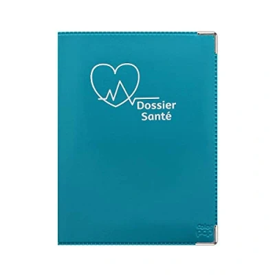 Afbeelding van Color pop® gezondheidsetui, gemaakt in Frankrijk, orden, vitale kaart, voorwerpen, ziektebladeren, 15,8 x 11,7 0,4 cm, Eend Ei Blauw, cm