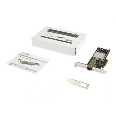 Image de StarTech.com Dual Port 40G QSFP+ Network Card, Intel XL710 Open Converged Adapter, PCIe 40 Gigabit Ethernet Server NIC, 40GbE Fiber Optic LAN Dell PowerEdge HPE ProLiant, 40Gb Interface Card (PEX40GQSFPI) Adaptateur réseau