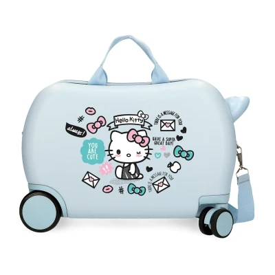 Afbeelding van Hello Kitty rite on rol zit meisjes kinderkoffer ABS