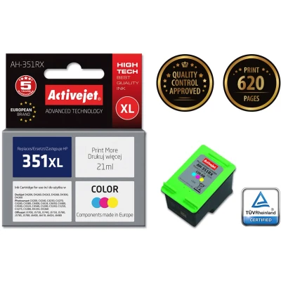 Afbeelding van Originele inkt cartridge Activejet AH 351RX Cyaan/Magenta/Geel
