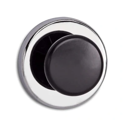 Afbeelding van Magneet met knop MAUL diameter65mm trekkracht 12kg chroom/zwart