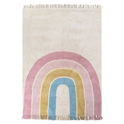 Afbeelding van Vloerkleed katoen beige/meerkleurig 140 x 200 cm TATARLI