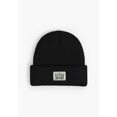 Afbeelding van Levi&#039;s Backpatch Beanie Unisex Muts, Maat: One Size, Gold