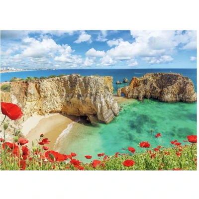 Afbeelding van Ravensburger puzzel Klaprozen in de Algarve, Portugal Legpuzzel 1000 stukjes