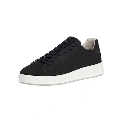 Afbeelding van Marco Tozzi 2 13601 20 Herensneakers van leer, nubuckleer, marineblauw