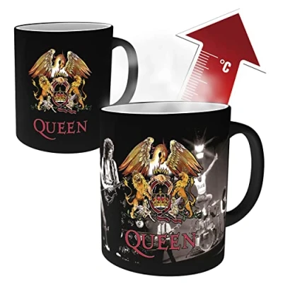 Afbeelding van Gb Eye Warmtemok Queen: Crest Zwart 300 Ml