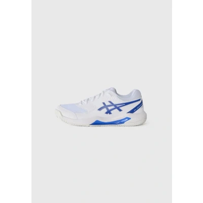 Afbeelding van Asics GEL Dedicate 8 Padelschoenen, Heren, Maat: 40, White/dark blue Imitatieleer/ textiel