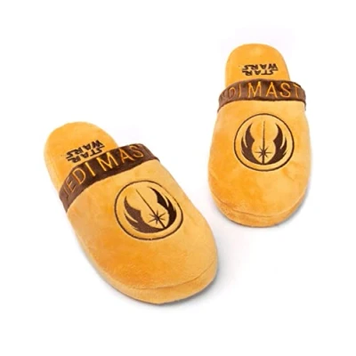 Afbeelding van Star Wars pantoffels voor heren Yoda Jedi of R2D2 opties personages volwassenen Filmgeschenken hem Mocassins om aan te trekken van traagschuim,