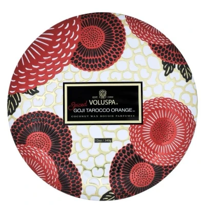 Afbeelding van Voluspa Japonica Spiced Goji Tarocco Orange 3 Wick Tin Candle Geurkaars 340 gr