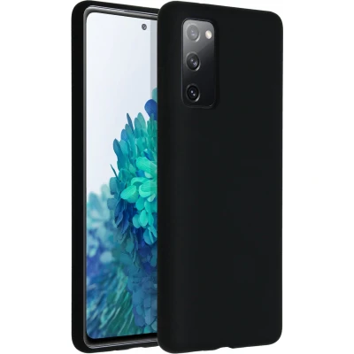 Afbeelding van Accezz Hoesje Geschikt voor Samsung Galaxy S20 FE Siliconen Liquid Silicone Backcover Zwart