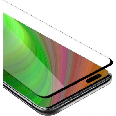 Afbeelding van Cadorabo Screenprotector geschikt voor Huawei MATE 40 PRO Volledig scherm pantserfolie Beschermfolie in TRANSPARANT met ZWART Gehard (Tempered) display beschermglas 9H hardheid 3D Touch