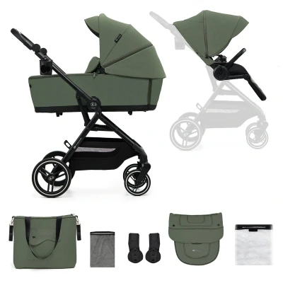 Afbeelding van Kinderkraft Kinderwagen Yoxi 2 in 1 Mystic Green