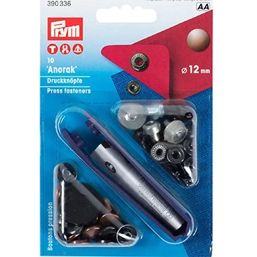 Afbeelding van Prym Anorak Naaivrijedrukknopen 12mm Oud Koper