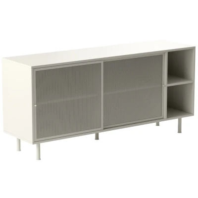 Afbeelding van Hygge Interiors Veep Greige Dressoir Schuifdeur 160 cm
