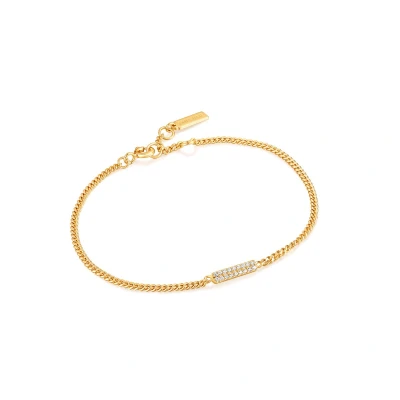 Afbeelding van Ania Haie dames Glam Bar armband verguld in de kleur Goud