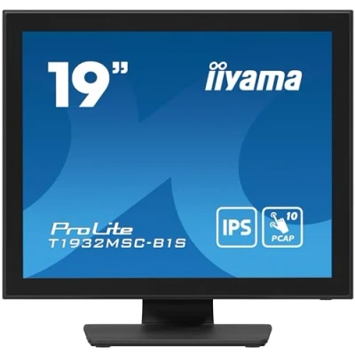 Afbeelding van Iiyama ProLite T1932MSC B1S Touchscreen monitor Energielabel: E (A G) 48.3 cm (19 inch) 1280 x 1024 Pixel 5:4 14 ms HDMI, DisplayPort, Audio Line out, VGA