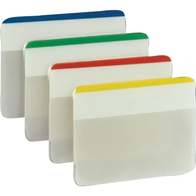 Afbeelding van Post it Index Strong, Ft 50,8 X 38 Mm, Voor Ordners, Set Van 24 Tabs, 4 Kleuren, 6 Tabs Per Kleur