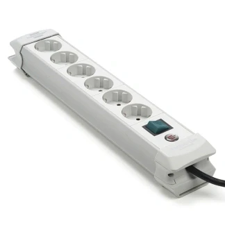 Afbeelding van Premium Line stekkerdoos 6 voudig lichtgrijs 3m H05VV F 3G1,5