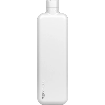 Afbeelding van Memobottle Slim Bottle Stainless Steel 600ml white