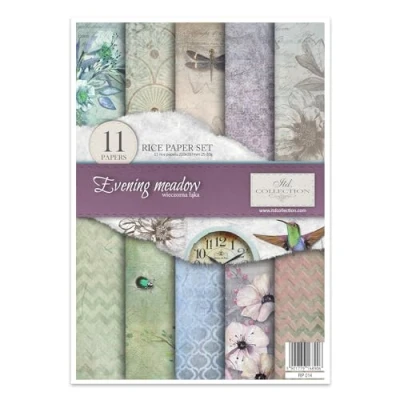 Afbeelding van ITD Collection RP014 rijstpapier &quot;Evening Meadow&quot;, 29,7 x 21 cm