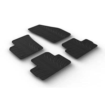 Afbeelding van Gledring 0397 Vloermatset Rubber voor en achter 4 zwart VOLVO: C30