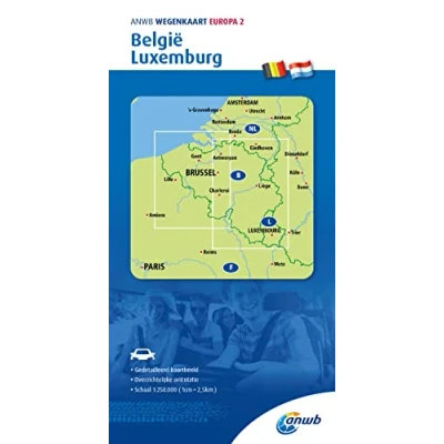 Afbeelding van ANWB wegenkaart ANWB*Wegenkaart Europa 2. België/Luxemburg