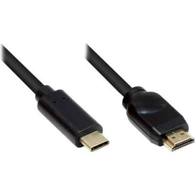 Afbeelding van USB C naar HDMI 4K 60Hz actieve kabel / zwart 5 meter