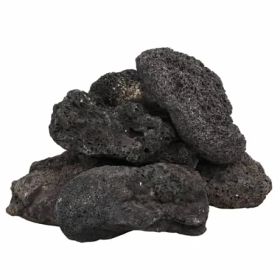 Afbeelding van vidaXL Lavastenen 10 kg 30 cm zwart